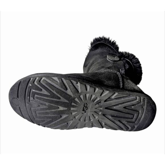 UGG Bailey Button "Black" Winter Boot Size 7 - Picture 9 of 11